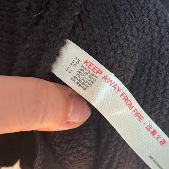 Free People Oversized Black Cowl Neck Sweater w pockets - Picture 5 of 6